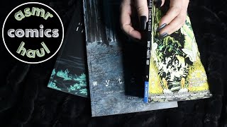 Comics Haul Page Turning, Tapping, Scratching Horror Comics Whispered Asmr