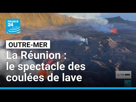 À La Réunion, le périlleux spectacle des coulées de lave attire les curieux • FRANCE 24