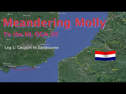 Molly Meanders to NL OGA20 gathering of gaffers - leg 1 Gosport to Eastbourne
