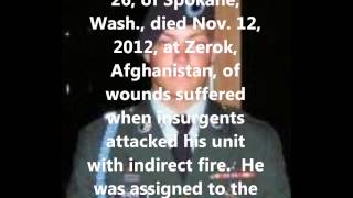 Tribute To Our Fallen Soldiers - US Army Sgt. Matthew H. Stiltz, 26, of Spokane, Wash.
