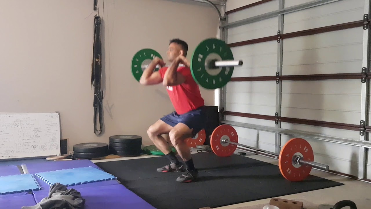 Quick Warm with olympic bar High pulls and Squat Cleans YouTube