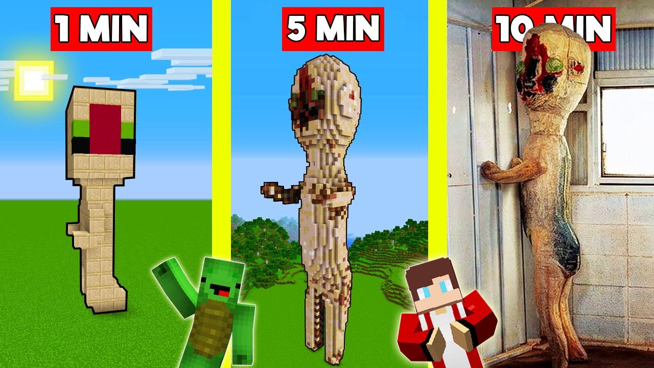 SCP 173 House Build Battle In Minecraft - NOOB VS PRO CHALLENGE