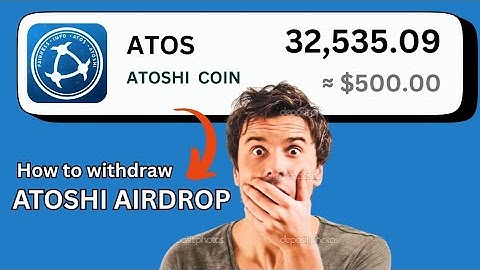 ATOSHI (ATOS) Airdrop Withdrawal Tutorial | How to Claim & Withdraw Your ATOS Tokens!