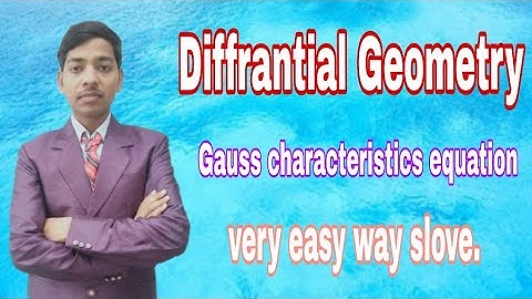 Gauss characteristics equation in Hindi
