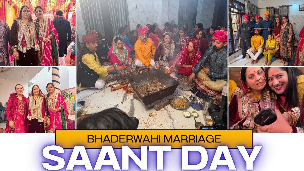 Bhai Behan ki Shadi 🫶❤️||Saant Day||Hawan Pravahit|| Bhaderwahi Dhol and Culture 🤌💕🥰||Thanksforwatch
