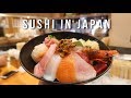 Delicious Sushi at Tsukiji Fish Market and Traditional Japanese Tea in Tokyo Japan - vlog #40 part 1