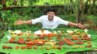 ONAM SADHYA | 100 Verieties Of SEA FOOD Sadhya | Tasting 100 Fish Items In Our Village screenshot 4