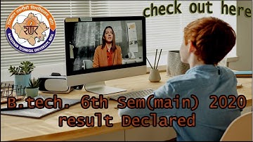 #RTU B.Tech. 6th sem (main) result 2020 | covid-19 promoted result | RTU result | RTU new notice