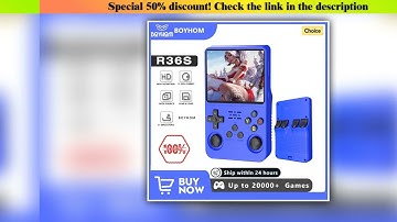 Hands-on BOYHOM Open Source R36S Retro Handheld Game Console Linux System 3.5 Inch IPS Screen Porta