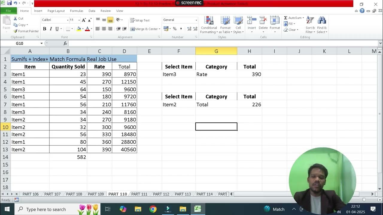 Learn About SUMIFS INDEX AND MATCH Function in together in Excel ...