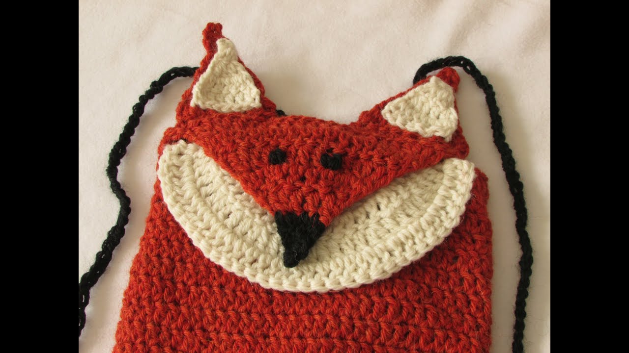 VERY EASY crochet fox backpack / bag / rucksack tutorial - YouTube