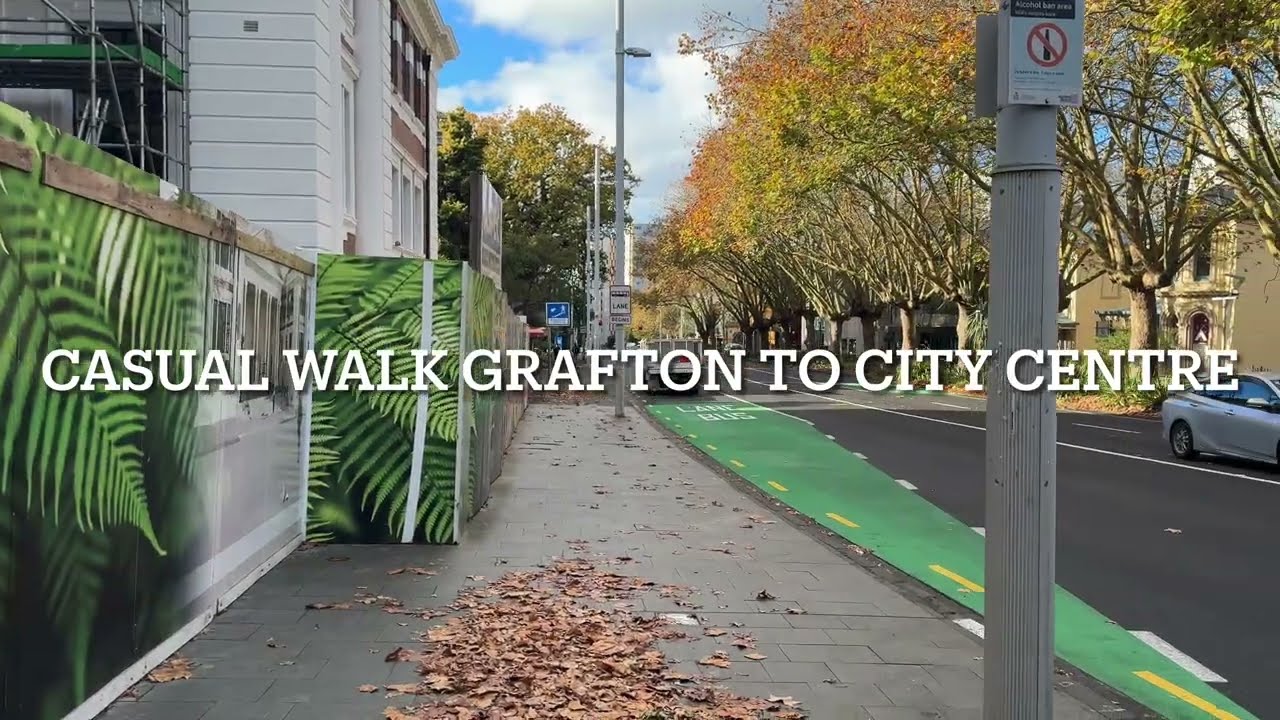 Auckland city walking tour [4k] Grafton to Britomart Auckland city New Zealand 🇳🇿