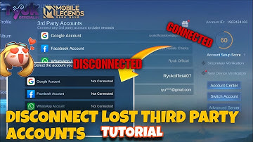 HOW TO DISCONNECT LOST THIRD PARTY ACCOUNTS IN MOBA/MOBILE LEGENDS | RYUK OFFICIAL 