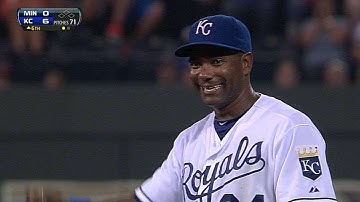 MIN@KC: Tejada smothers the tough hop to retire Mauer