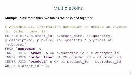 Advanced SQL: Multiple Joins