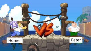 Fraymakers Bdg First Cpucs Match 2 Homer Vs Peter