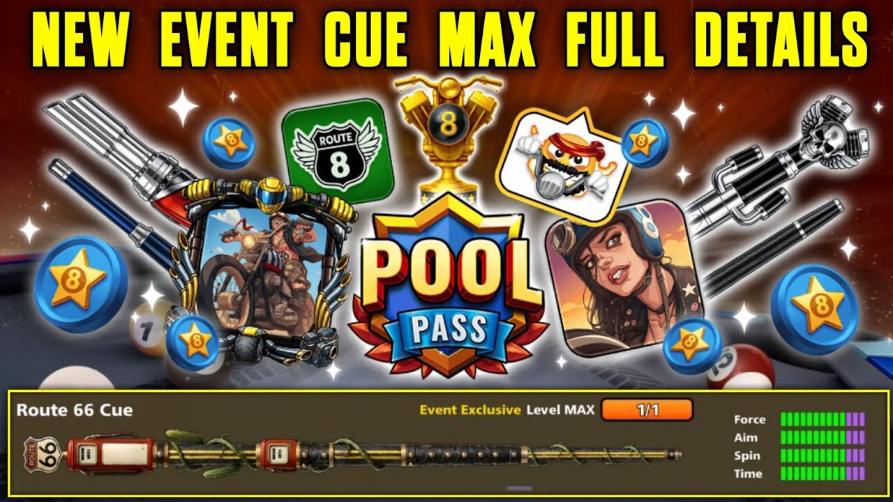 8 Ball Pool - 😱 New Route 66 Cue Level Max With 33300 Tokens 🤯 New Animated Frame 🔥 || - ANKIT XD