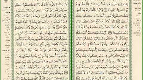 صفحة رقم 81,82 من سورة النساء مكررة للشيخ مشاري العفاسي