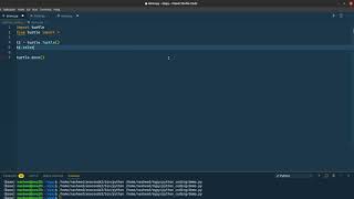 Python: create a turtle and move it