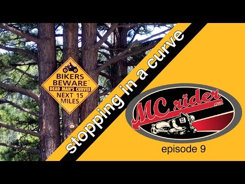 How to stop a motorcycle quickly in a curve - MCrider episode 9