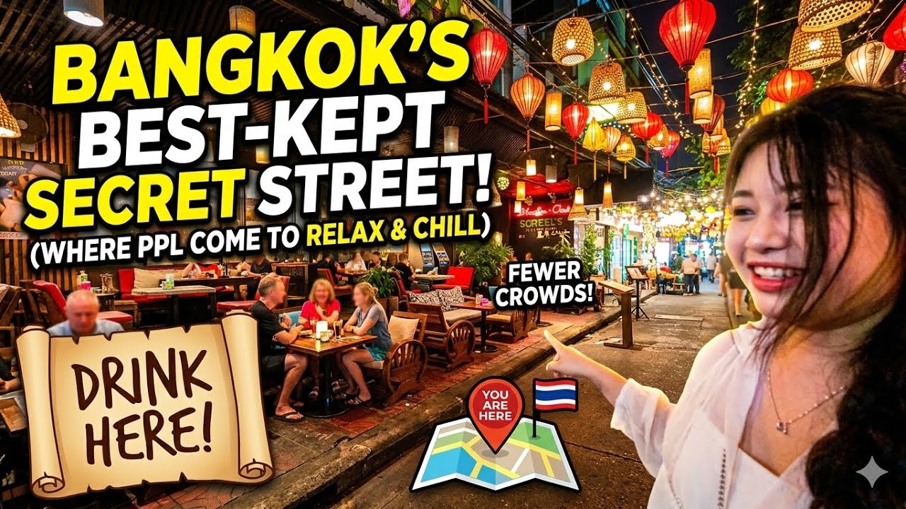 🇹🇭 Bangkok Best Kept Secret : No Crowds , Just Vibes , Just Drink & Chill Street | My Favourite Spot
