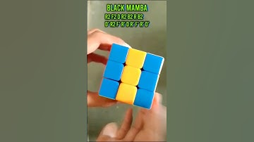 Black mamba pattern on rubix cube | #shorts