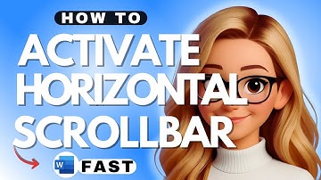 How to Activate the Horizontal Scrollbar in Microsoft Word - 2025