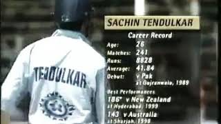 SACHIN TENDULKAR 25TH ODI CENTURY VS SOUTH AFRICA IN BARODA (VADODARA)