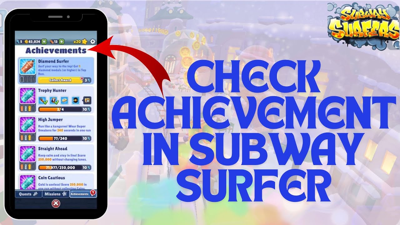 How To Check Achievement On Subway Surfer - YouTube