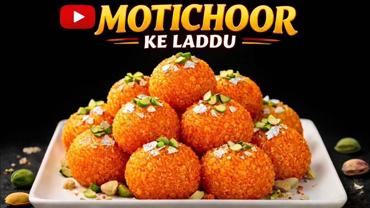 हलवाई जैसे परफेक्ट मोतीचूर के लड्डू | बिना झाड़े का😍 | Soft Motichoor Laddu | Easy And Simple Recipe