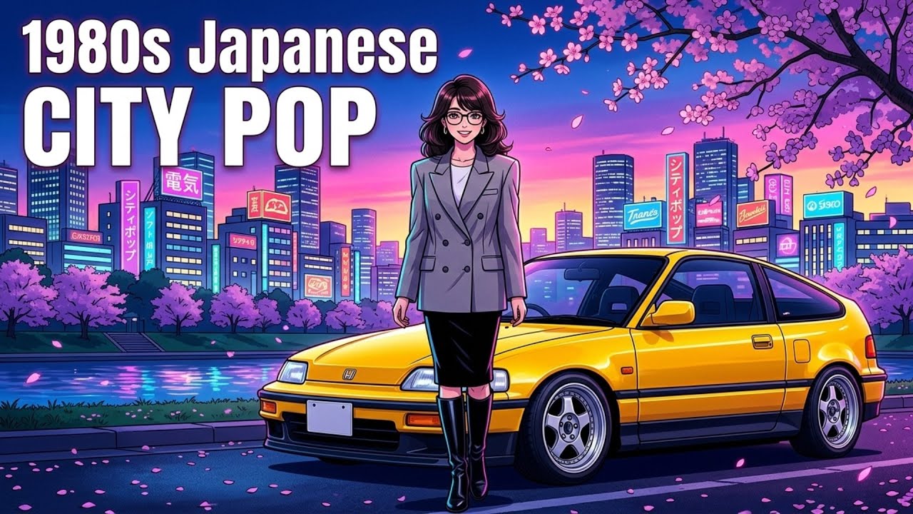 ネオヴィンテージ、80’s、デザイン・トルソー、ポストモダン、シティポップ、 Japanese 80s City Pop】Midnight Neon Lights, 東京の夜に | Retro