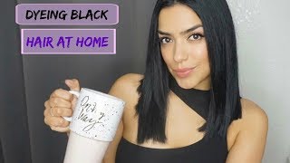 From Red to Black hair at home DIY | Astrid Ella