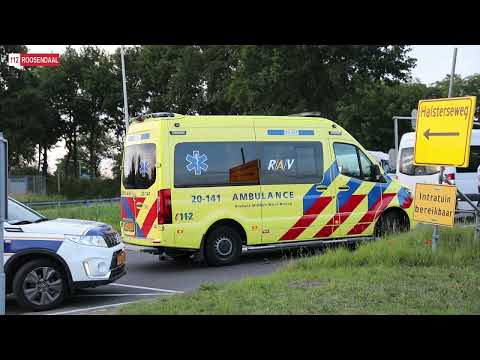Gecrashte automobilist door politie aan paal vastgezet in Bergen op Zoom