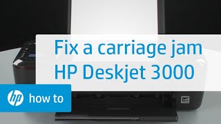 Fixing a Carriage Jam | HP Deskjet 3000 Printer | HP