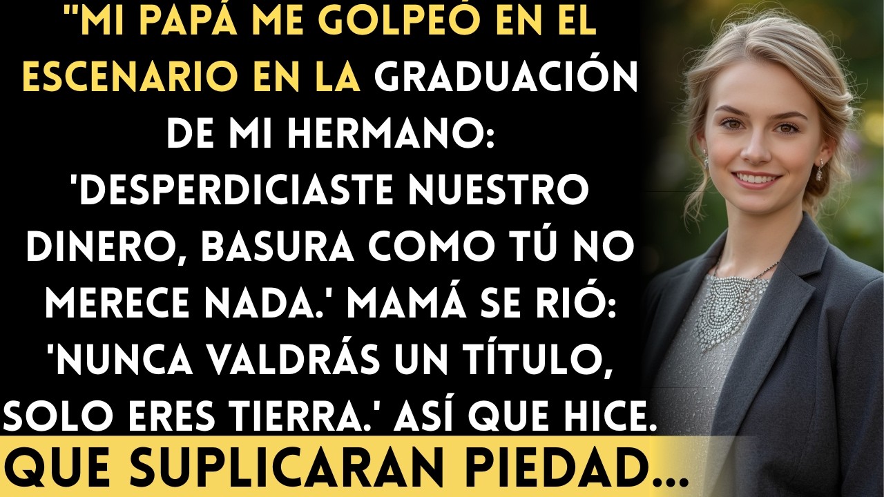 Mi papá me golpeó en el escenario en la graduación de mi hermano: 'Desperdiciaste nuestro dinero...