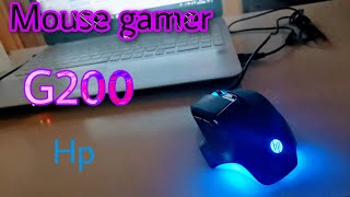 Mouse gamer,meu primeiro mouse gamer- Barato!Vale Apena!Mouse Gamer Hp G200 Black.