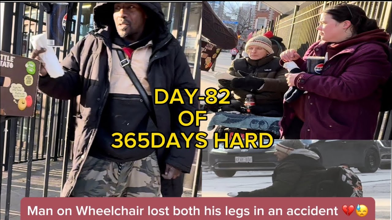 Homeless man lost both his Legs in accident💔😓 #365dayschallenge # ...