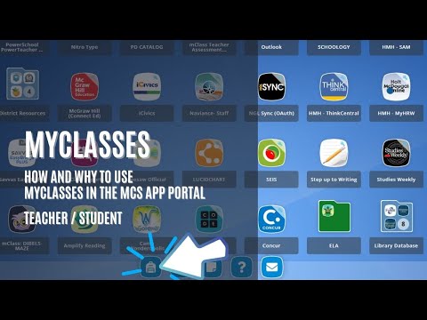 Teachers How-to Use MyClasses in the MCS App Portal