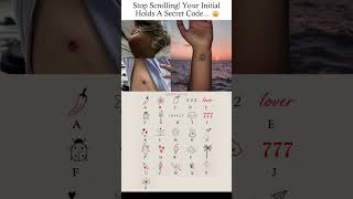 Secret Symbol Initial Tattoo Concepts ✨ | Aesthetic Minimal Tattoo Code Chart