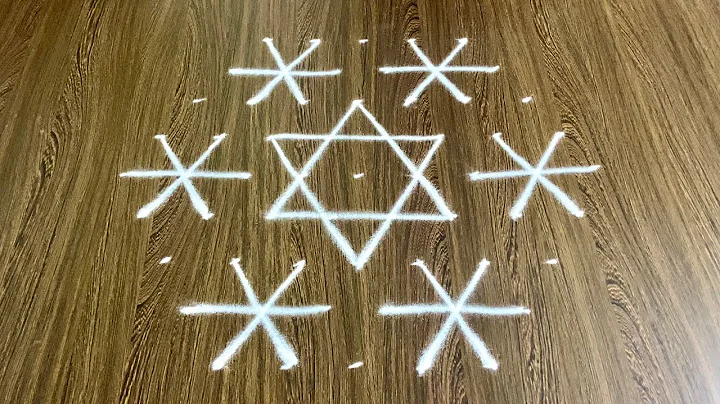 Simple Flower Rangoli Design with 9x5 Dots and Beautiful Colours | Easy Daily Kolam Design