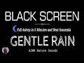 Gentle RAIN Sounds For Sleep Black Screen | Fall Asleep in 5 Minutes and Beat Insomnia | Dark Screen