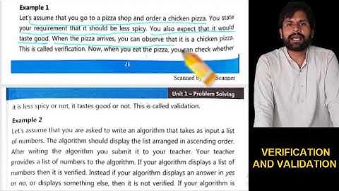 verification and validation | verification and validation difference | class 9