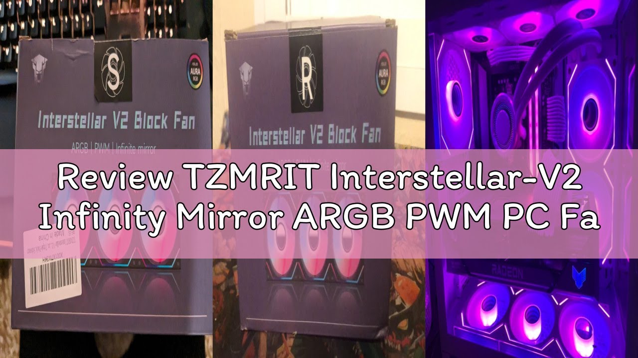 Review TZMRIT Interstellar-V2 Infinity Mirror ARGB PWM PC Fans 120mm Black, Rgb Fan 120mm, Triple Pa