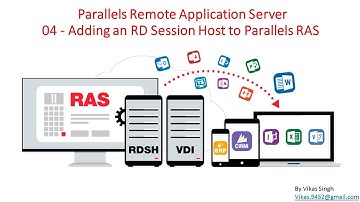 Parallels Remote Application Server 04 - Adding an RD Session Host to Parallers RAS