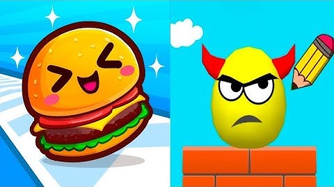 Draw To Smash VS Food Run - All Levels SpeedRun Gameplay Android iOS Ep1