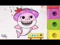 Mommy Baby Shark Coloring | Wheels on the Bus | Baby Shark Series | S2 • E3