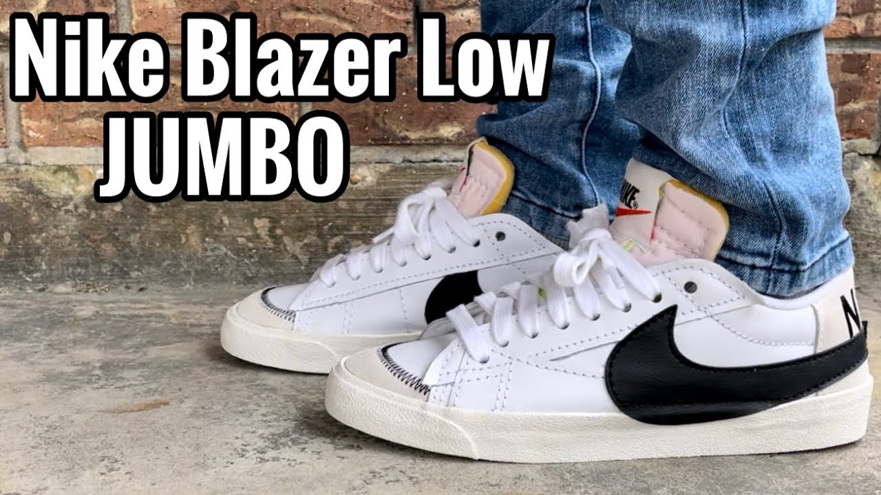 Nike Blazer Low 77 Jumbo “White Black” Review & On Feet - YouTube