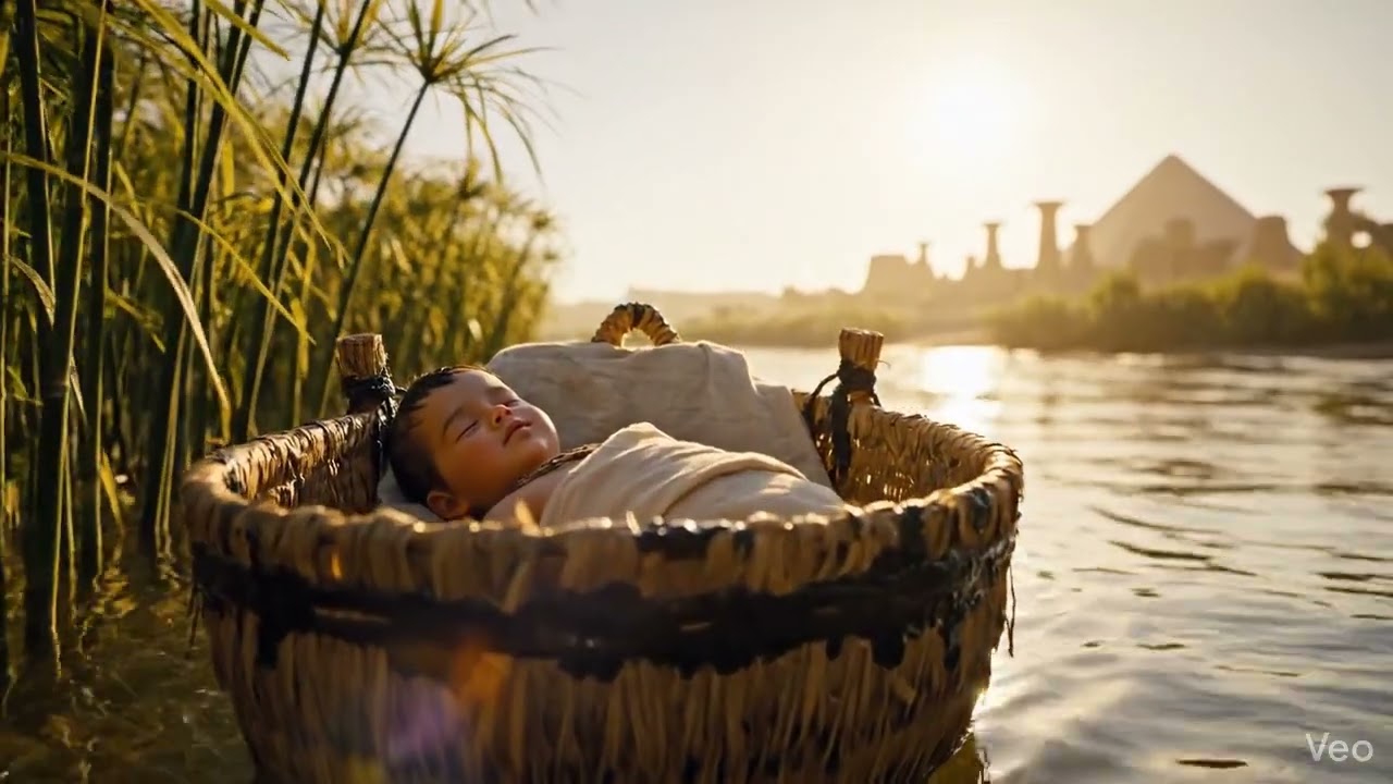 Moses Birth and Basket Journey