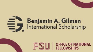 Gilman International Scholarship Presentation