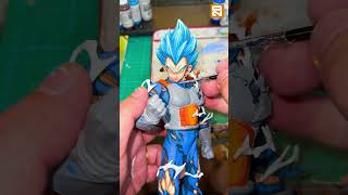 Bandai never gave us SSJ Blue Vegeta like this, so we did 💙 #vegeta #dragonball